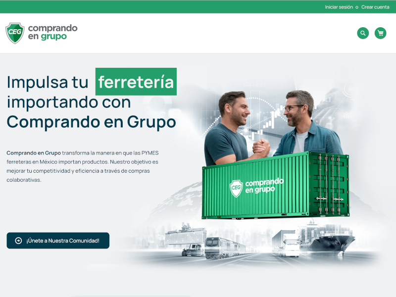Vista del proyecto Comprando en Grupo